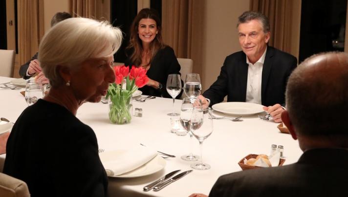 Macri y Lagarde cenaron en Olivos