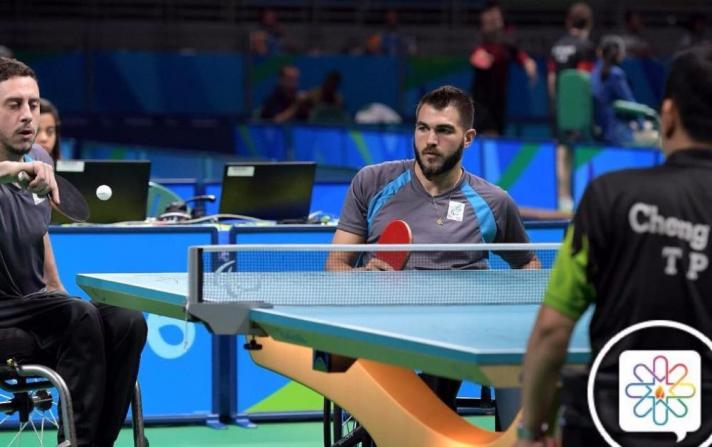 El equipo argentino de tenis de mesa adaptado se despidió de Río 
