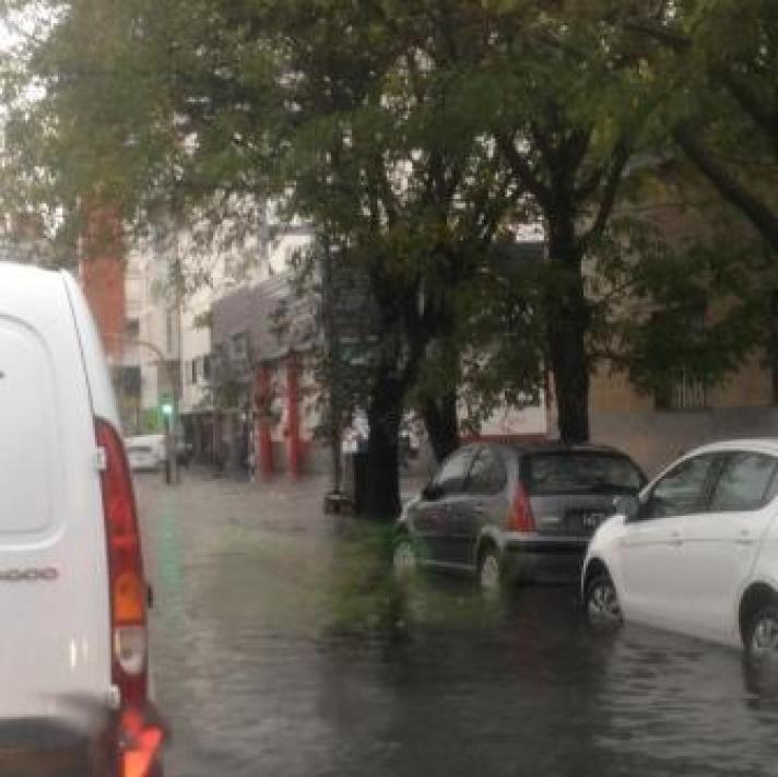 Más de cien milímetros de lluvia en Mar del Plata