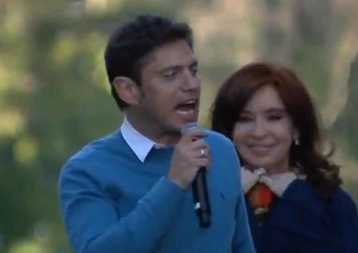 Axel Kicillof cierra la campaña junto a Cristina Kirchner 