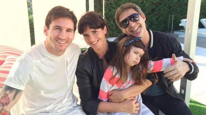 Adrián Suar y Lionel Messi, en un encuentro íntimo