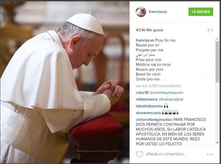 Francisco en Instagram ya tiene más de 300.000 seguidores