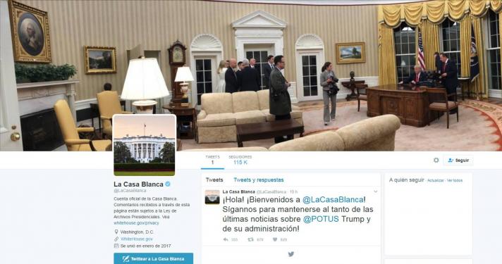 La Casa Blanca ya tiene cuenta de twitter en español