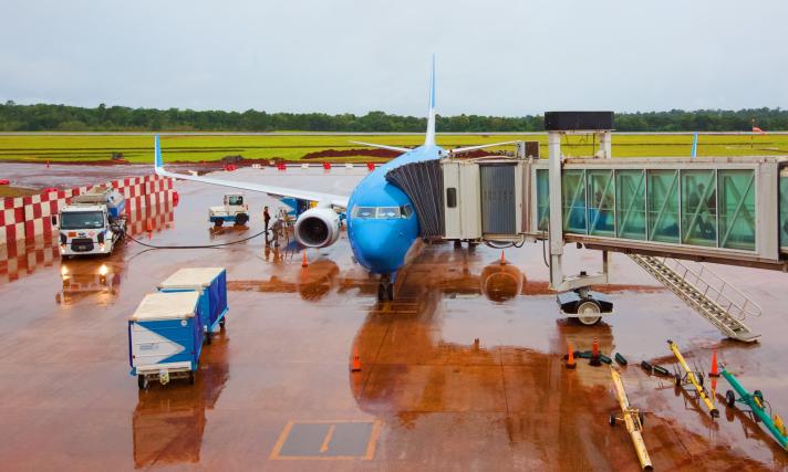 El aeropuerto internacional de Puerto Iguazú reinició sus vuelos 