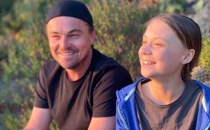 El encuentro entre Leonardo DiCaprio y Greta Thunberg 