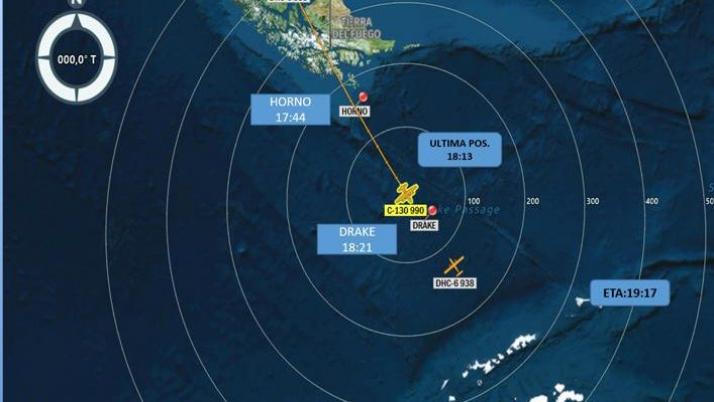 La Fuerza Aérea de Chile perdió contacto con un avión Hércules