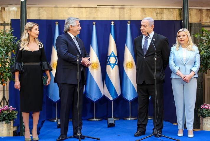 Fernández se reunió con Netanyahu