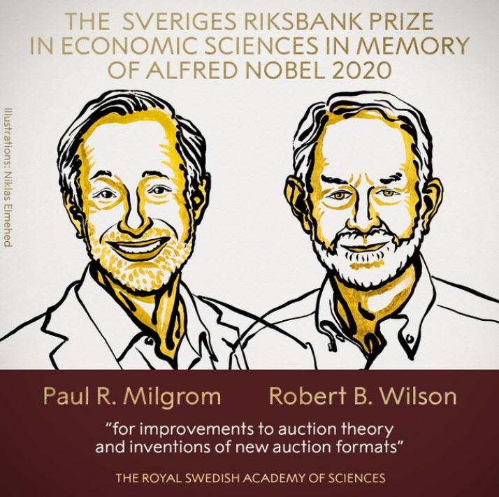 Paul Milgrom y Robert Wilson ganan el premio Nobel de Economía