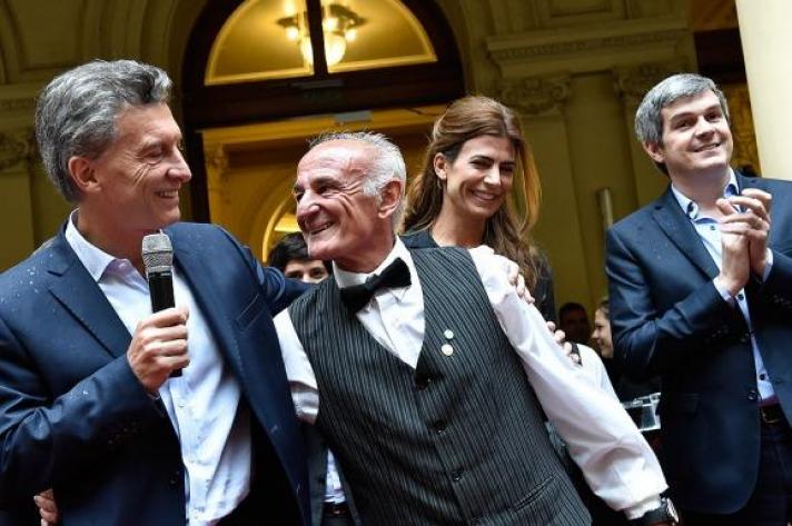 Macri saludó al personal de la Casa Rosada por las fiestas
