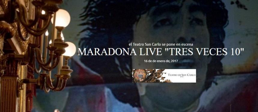 Maradona en vivo en Nápoles