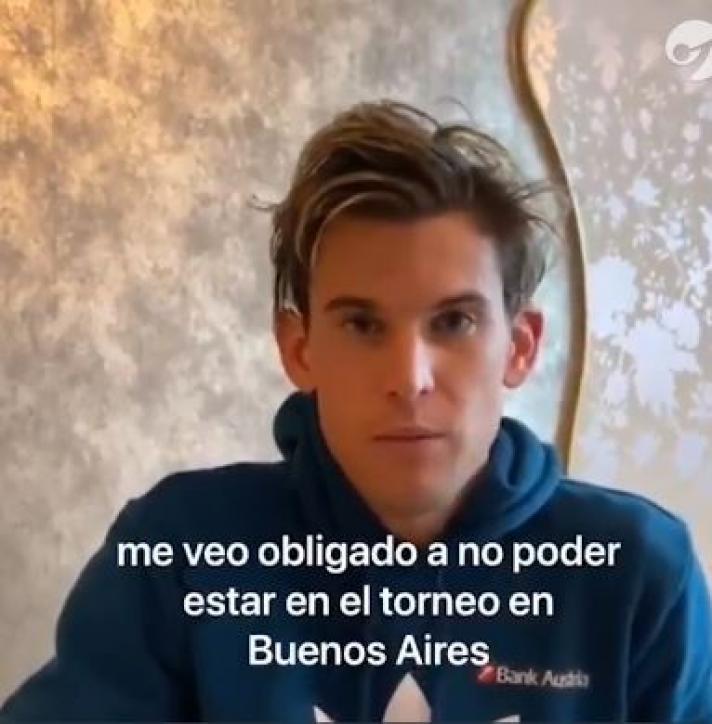 Thiem canceló Buenos Aires