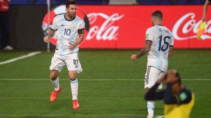 La Selección argentina superó a Ecuador 