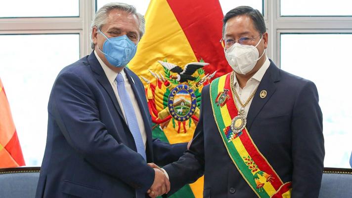 Arce asumió como presidente de Bolivia y se reunió con Fernández