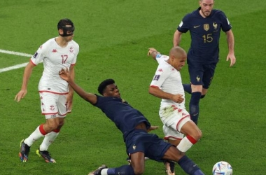 Túnez dio la sorpresa ante el campeón Francia y lo derrotó por 1 a 0