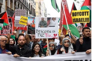 Marcha en Madrid pro Palestina